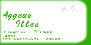 aggeus illes business card